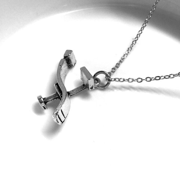Miniature Dental Dentist Chair Charm Necklace - Picture 3 of 3